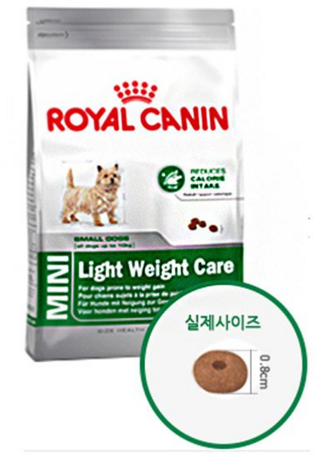로얄캐닌 미니 라이트 웨이트 케어 2kg(1kgx2포), 1kg, 2개
