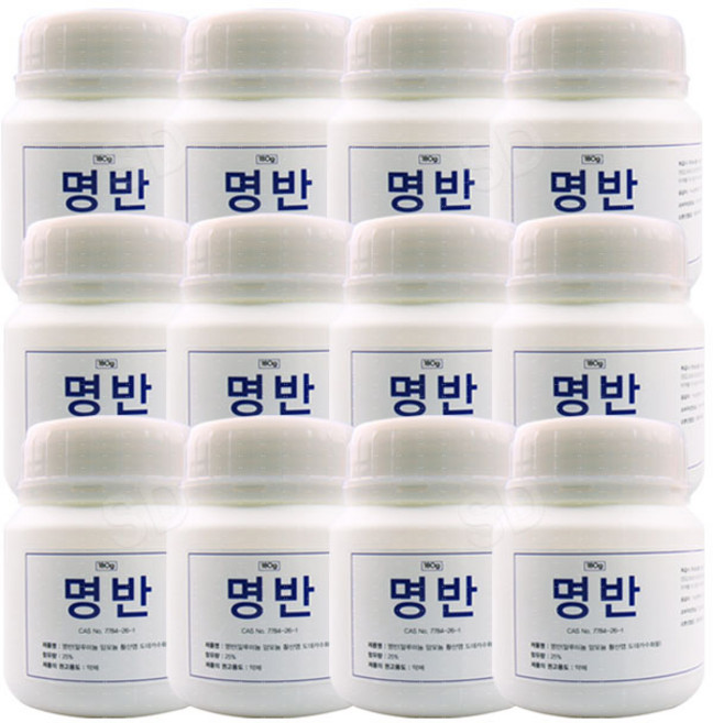 삼현제약 명반 100g, 180g, 12개