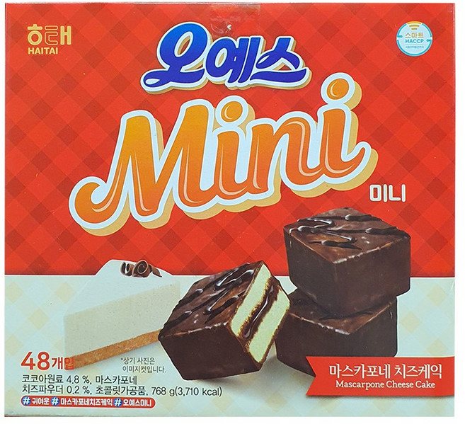 해태 오예스미니 48개입, 16g, 48개