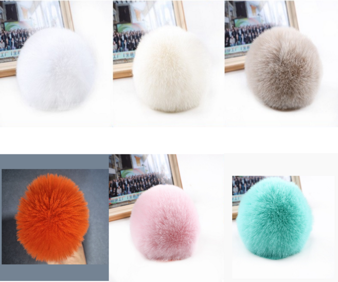 폼폼이 10cm 키홀더 악세사리 가방 털 방울 장식고리 부자재, 1개, 연핑크