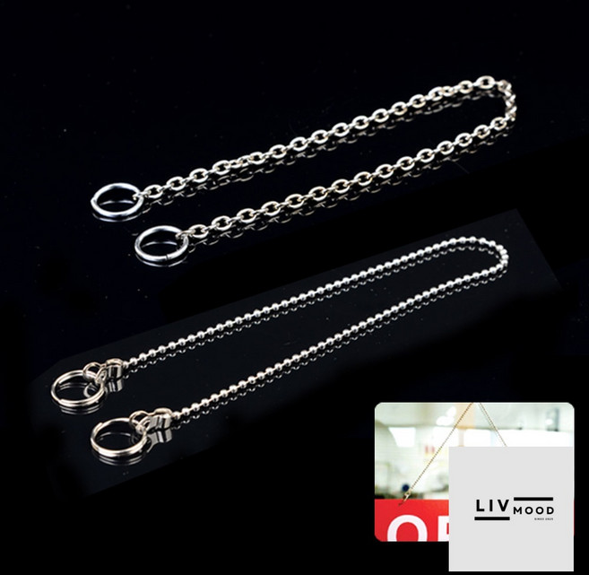 1P 걸이용 체인줄 연결줄 연결체인, 1개, 색상:구슬형(군번줄)