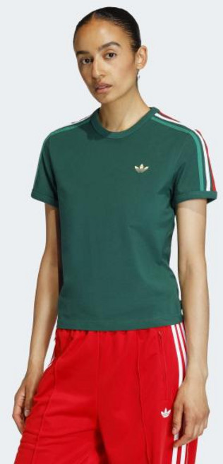 아디다스 ADIDAS 오리지널스 우먼스 3-스트라이프 슬림 티 여성반소매 여성반팔 여자반소매 여자반팔 반소매티셔츠 반팔티셔츠 삼선반소매 슬림핏 KE9380/KE9381/KE9384