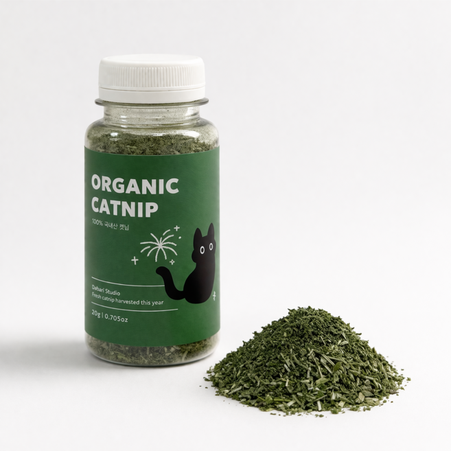 다바리스튜디오 국내산 건조 캣닢, 20g, 1개, 캣닢가루