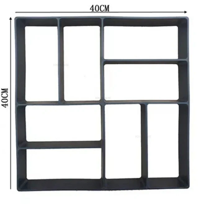 특수 형태의 조약돌 몰드 정원 건축 장식 마당 컬러 스톤 경로 디자인 시멘트 바닥 타일