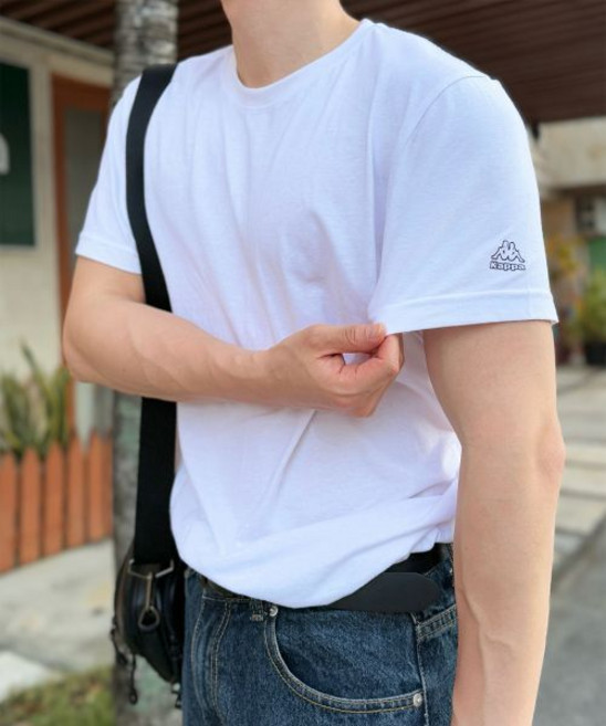 카파 kappa 3PACK 반팔티셔츠 유니 화이트