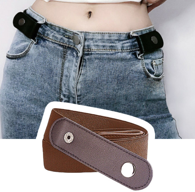남여공용 배가 편한 노버클 벨트 (고급형)