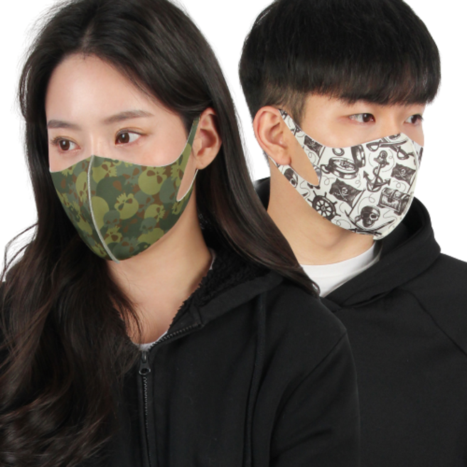 마스크 스트랩 줄 목걸이 성인용 6개 3D 입체마스크 대형 빅사이즈 세트 교체리필필터 포함 데일리 연예인마스크 남성 여성 학생 빅사이즈 조이할리