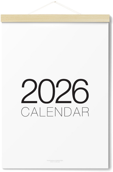 알루이 2026년 우드 벽걸이 달력 캘린더, 1개