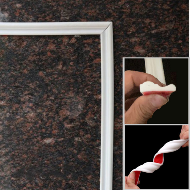 머니레드 32mm x 6m 웨인스코팅 천장몰딩 붙이는 셀프, 화이트, 1개