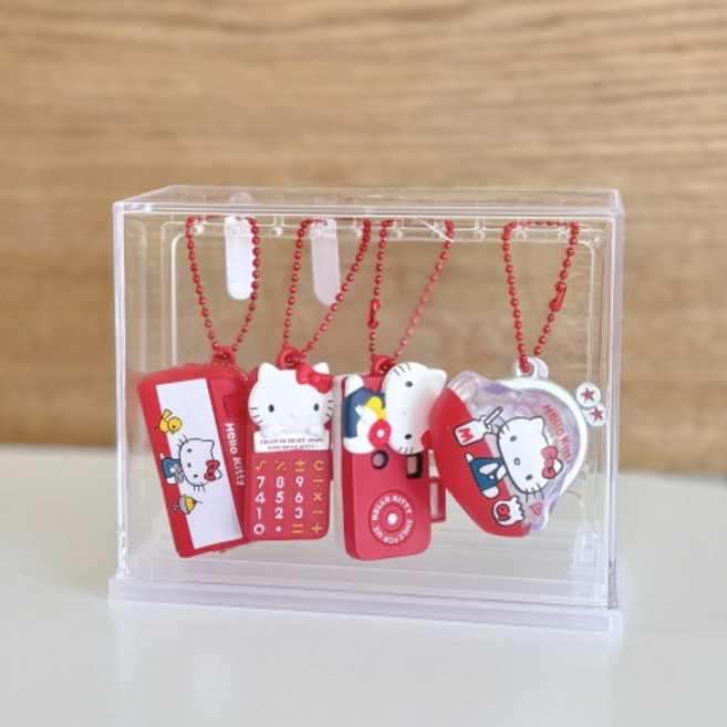 HARUH 일본정품 가챠케이스 키링 가챠 디스플레이 케이스, 1개