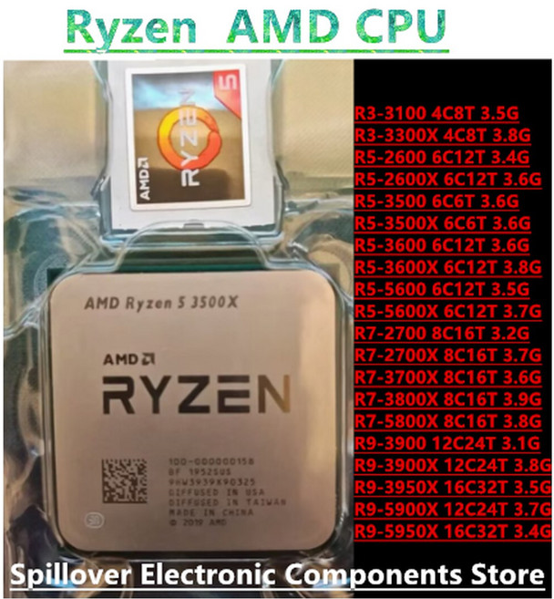 R3 3100 3300X 3950X R9 3900X AMD 5900X 2700X 3800X 3700 라이젠 3600X R5 3500 5600X R7 CPU 2600X 5950X