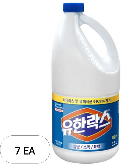 유한락스 레귤러, 3.5L, 7개