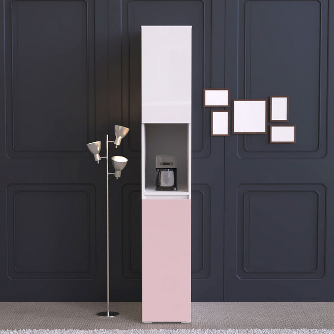 소코 다용도 수납장 광파형 1800, 소코 300 오픈형 광폭 수납장, 핑크