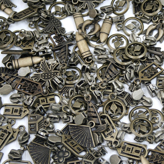 (100개 묶음) 앤틱3호 지퍼머리 (랜덤100개)