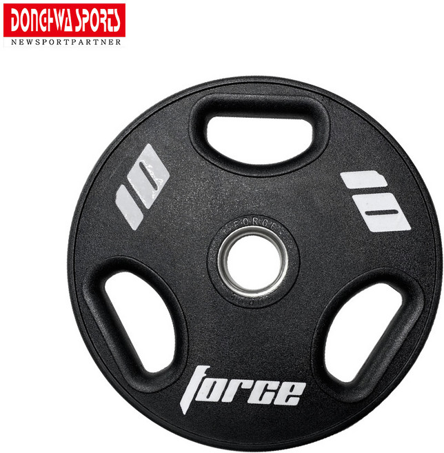 포스 PU 우레탄 원형 중량원판 1.25~20kg 바벨원판 바벨플레이트 [동화스포츠 공식 제품], 10kg, 1개