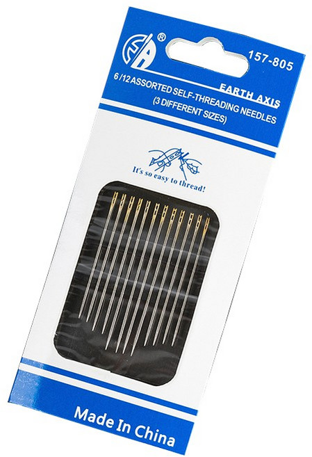 老人穿針神器G16-H 老花眼 穿針引線 縫補 縫衣服, 1件, 笨色