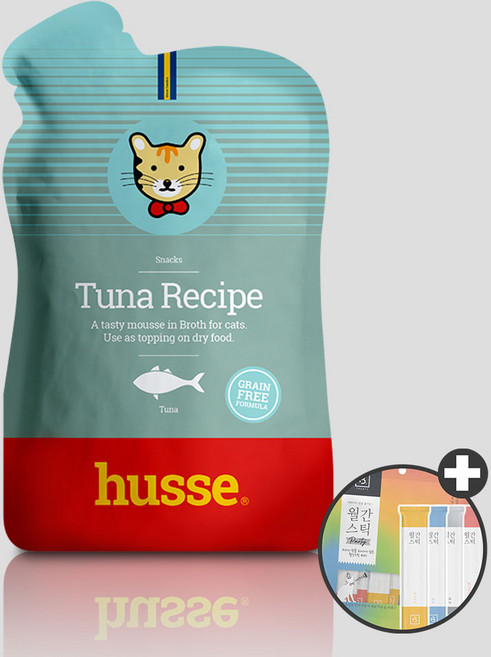 후새 고양이 습식사료 주식 튜나 치킨 파우치 캔, 후새 투나무스 파우치 + 우리집상전 사은품, 15개, 30g