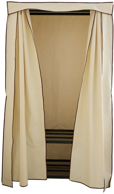 【品樂生活】窗簾式可水洗加高防塵套 45X120X210CM (不含鐵架), 1個, 輕型層架專用軌道