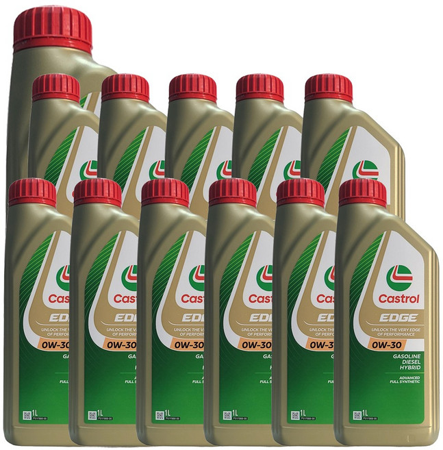 캐스트롤 엣지 SP C2/C3 0W30 1L x 12개 1박스 가솔린 디젤 하이브리드 100% 합성 엔진오일 MB 229.51 BMW LL-19 FE