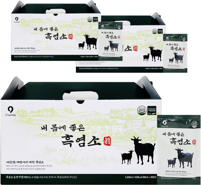 흑염소(국산) 혼합추출액, 80ml, 3박스