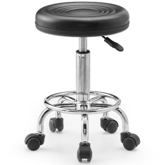 크리시스 물방울의자 병원 진찰 진료 네일 미용 스툴 보조의자, 이동식, 바퀴형