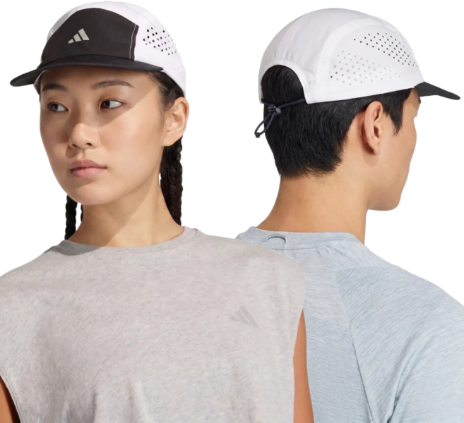 아디다스 클라이마쿨 러닝 캡 메쉬 기능성 스포츠 모자, 1개, 블랙+화이트