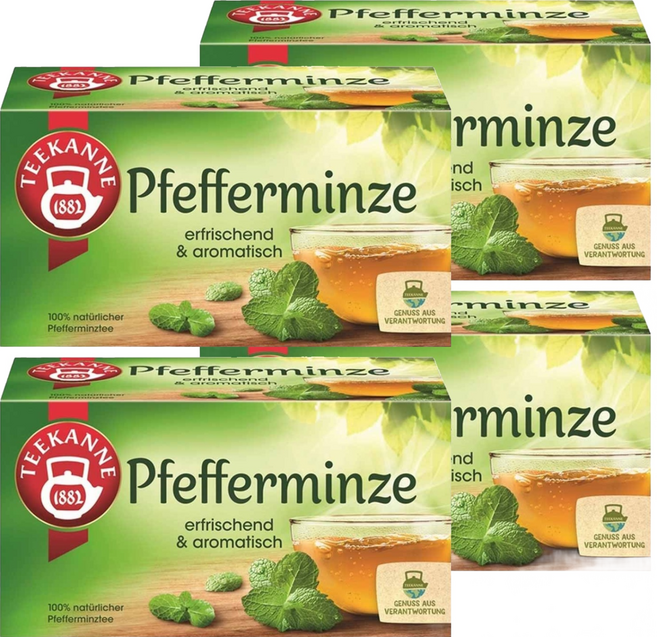 티칸 페퍼민트 티백, 4개, 2.25g, 20개입