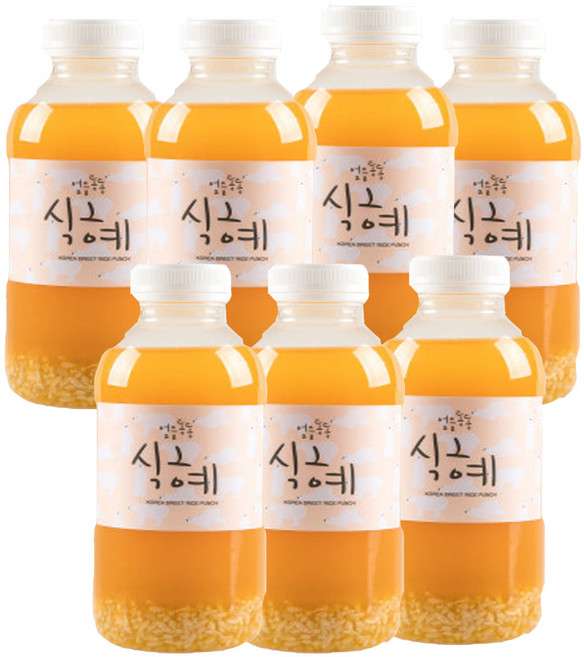 한양전통 집에서 만든 그맛 그대로 얼음동동호박 수제식혜, 7개, 500ml