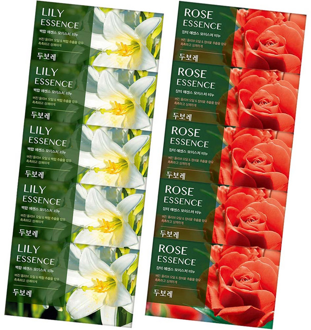 두보레 백합 비누 5개+ 두보레 장미비누 5개, 100g, 10개입