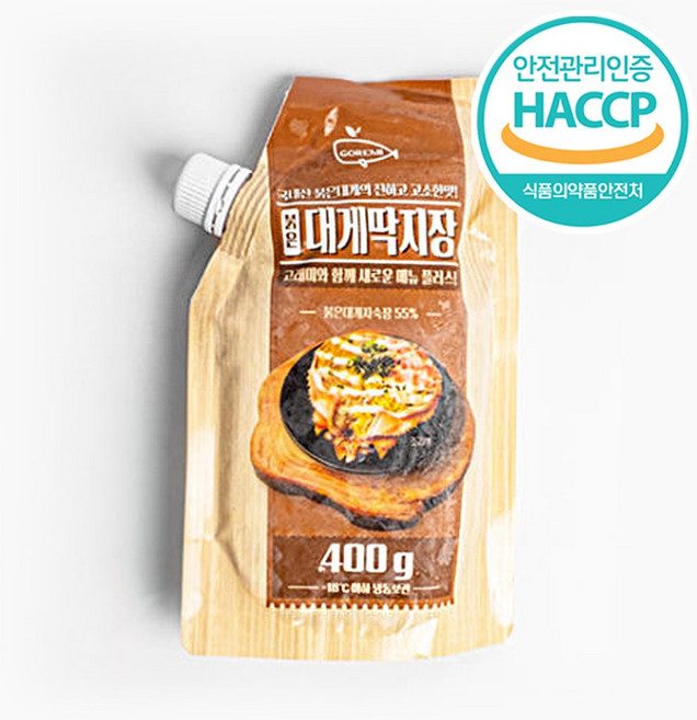 고래미 붉은대게딱지장 400g, 1개