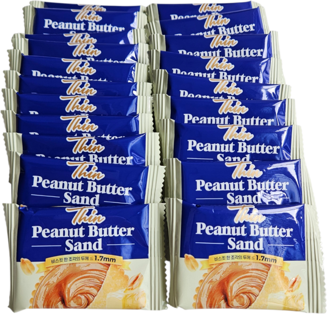 리치몰 씬 피넛버터 샌드 크래커 개별포장 약86개, 8g, 86개