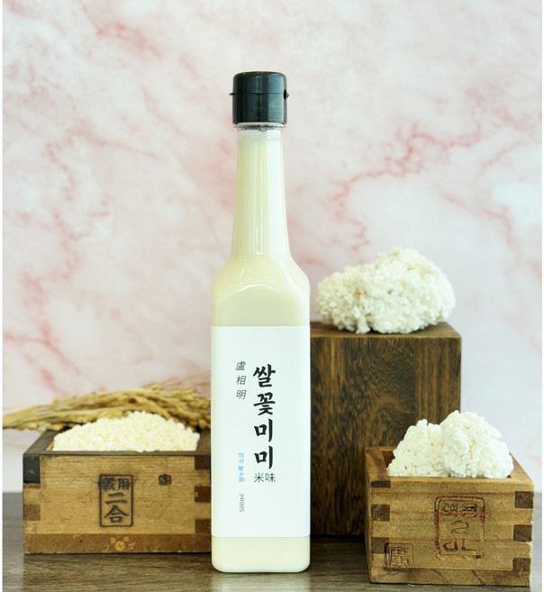 이인자 명인 발효 기법 쌀꽃미미 쌀누룩 소금 500ml 1개 효소 가득 식물성 저염 식단