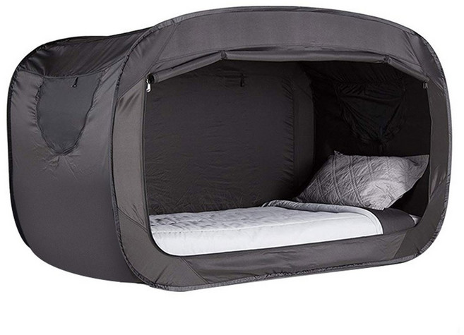 야외 접이식 정보 침대 보호 성인을 캠핑 동봉된 완전히 음영 텐트 위한, 190x90x100 2