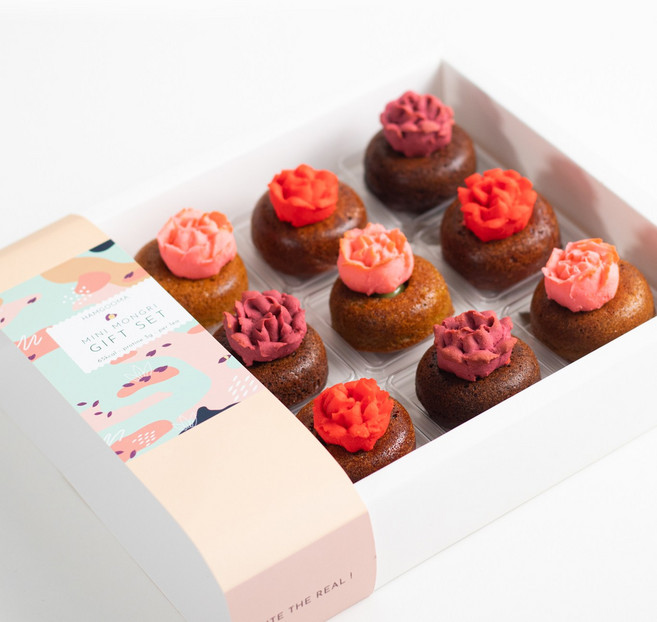 [어버이날 스승의날 선물세트]밤앙금 카네이션 비건빵 세트 수제 답례품, 9구 카네이션 세트, 1개