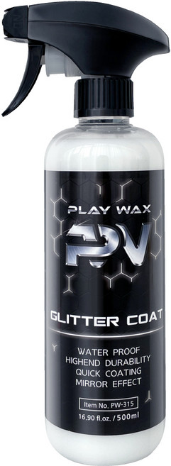 플레이왁스 playwax 글리터 코트 유리막코팅관리제 500ml 유리발수코팅 유리막코팅제 유리막크리너 자동차발수코팅, 1개