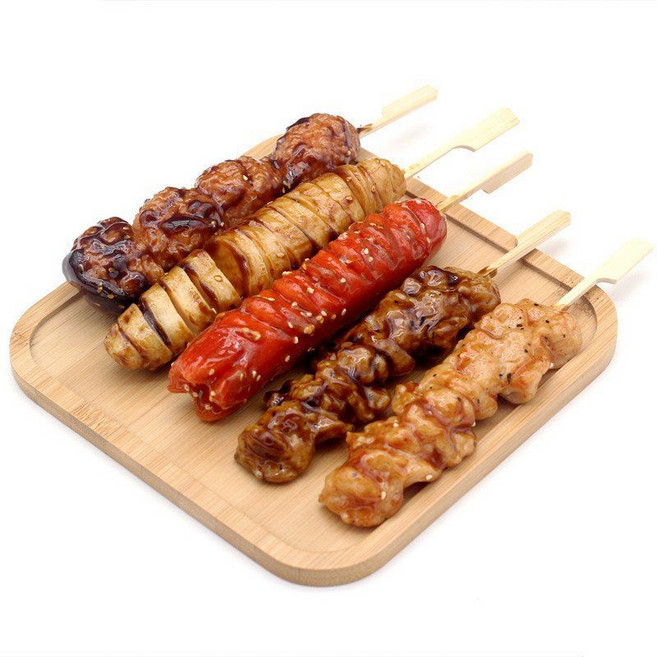 꼬치구이 모형 가짜 장식품 닭꼬치 바비큐 이자카야 음식모형 촬영용 소품용, 소금닭꼬치 1꼬치