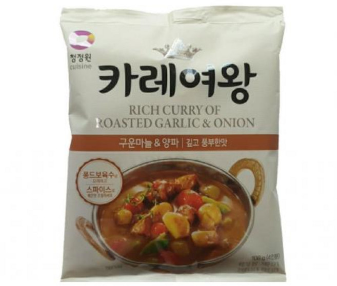 카레여왕 구운마늘 양파 청정원, 108g