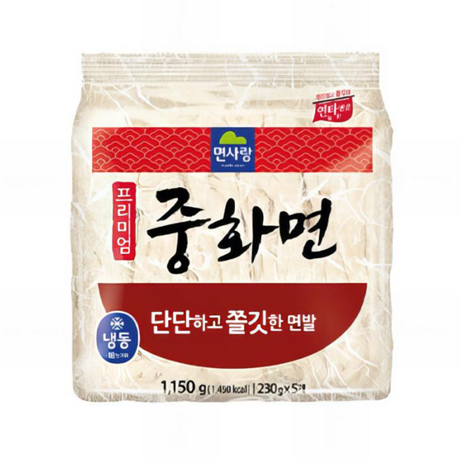 면사랑 프리미엄 중화면 1.15kg, 230g, 5개