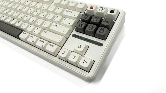 키덜테리어 애플 레트로 정각 키캡 한글영문각인 XDA프로파일 염료승화, 애플레트로키캡, xda 한영키캡