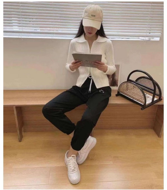 여자 얇은 조거팬츠 시보리 홈웨어바지 고무줄밴딩 조거바지