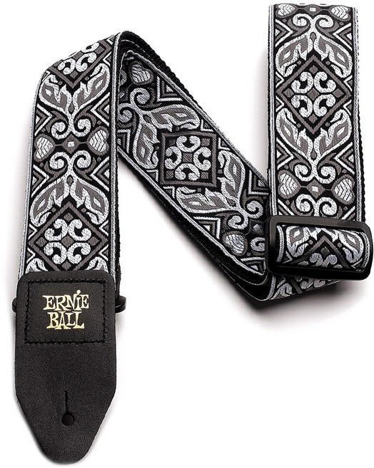 어니볼 클래식 자카드 TRIBAL SILVER 기타스트랩 멜빵 P04166, 1개