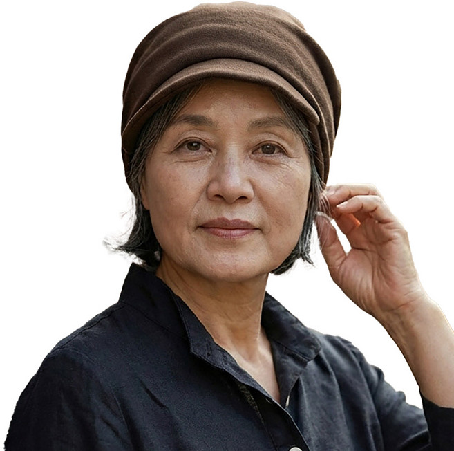 블랙루비스 중년 여성 린넨 챙모자 우아한 미시 패션 벙거지 캡모자 엄마 선물용 M032