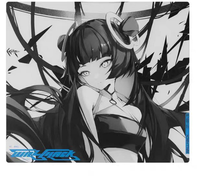 월핵(WALLHACK) SP004 강화유리 마우스패드 / 전문 게이밍 FPS 게임용, 1개, 블루