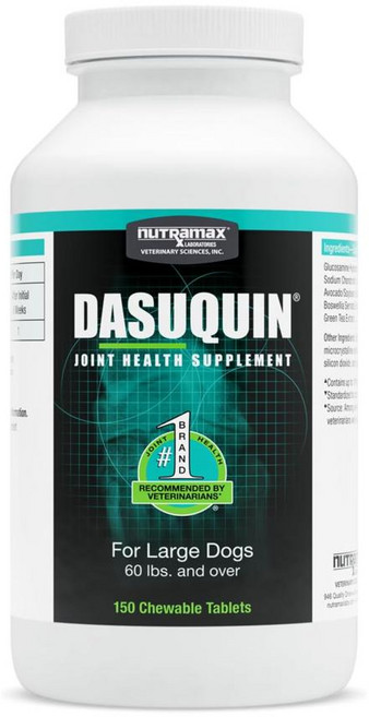 Nutramax Dasuquin 대형견용 관절 건강 보충제 건강 보조제 - 글루코사민 콘드로이틴, 150정, 1개