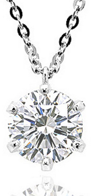 IGI 3캐럿 랩 그로운 다이아몬드 다이아 목걸이 베이직 고리형 5푼체인