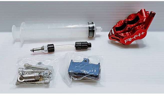 HOPR RX4 卡鉗 4活塞卡鉗，相容Shimano/SRAM系統，自行車制動升級首選, 1個, RX4+卡鉗+X2 SRAM*1顏色備註