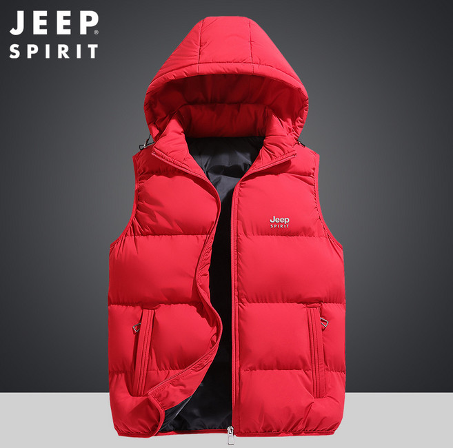 JEEP SPIRIT 지프 남녀공용 캐주얼 후드 탈부착 패딩조끼 2980+사은품