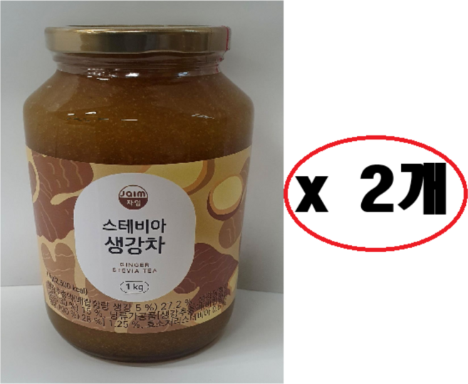자임 스테비아 생강차, 1kg, 2개, 1개입