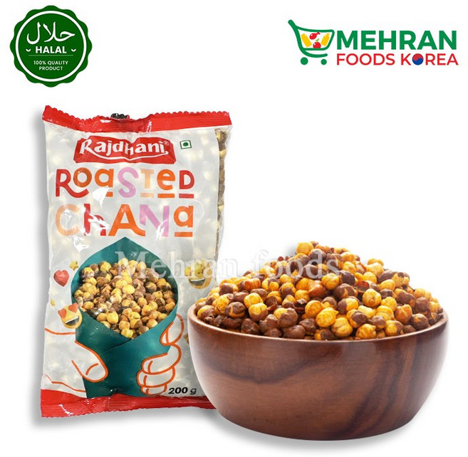RAJDHANI Roasted Chana 200g 로스티드 차나, 1개