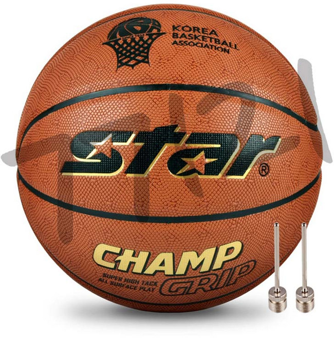 스타스포츠 농구공 챔프 그립 BB4657, BB4657 + 공기 주입 바늘 2개입, 1개